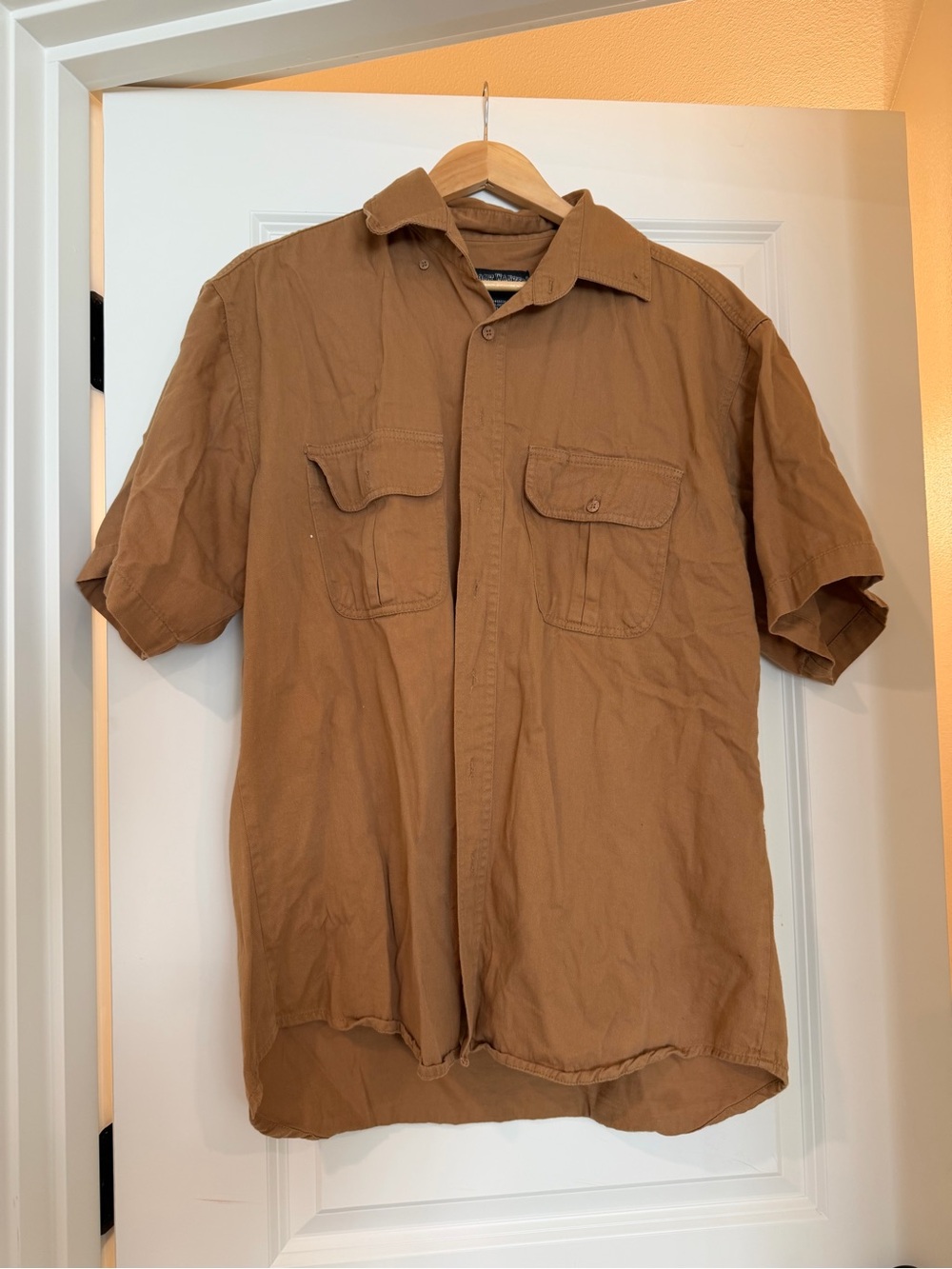 Men's Short-Sleeve Work Shirt - Brown/Tan